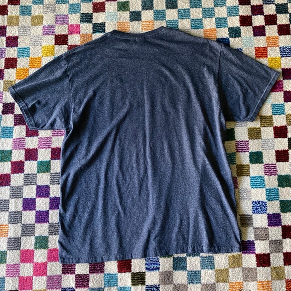 Gildan Louisiana graphic tee souvenir shirt gray large - Picture 2 of 5